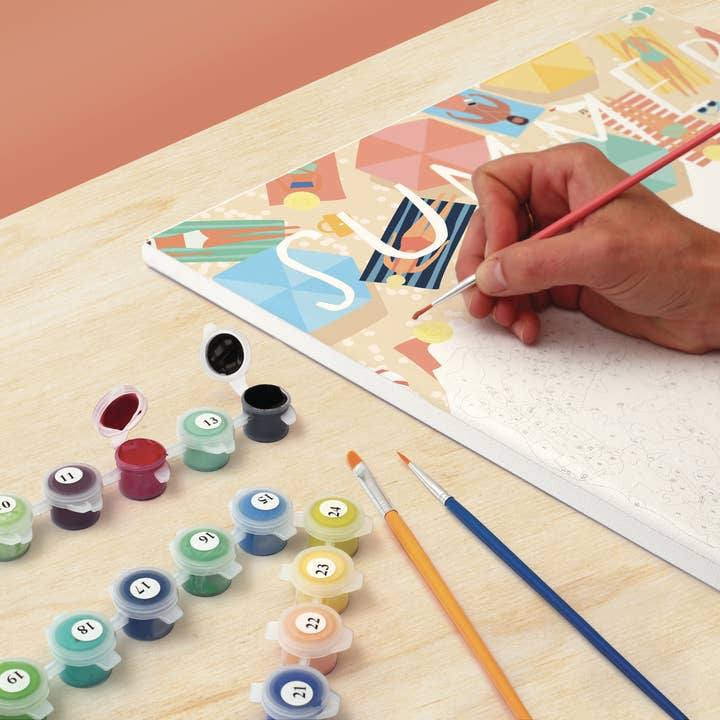 Graine Créative - Wholesale DIY Craft Kit - PAINT BY NUMBER AT THE BEACH3