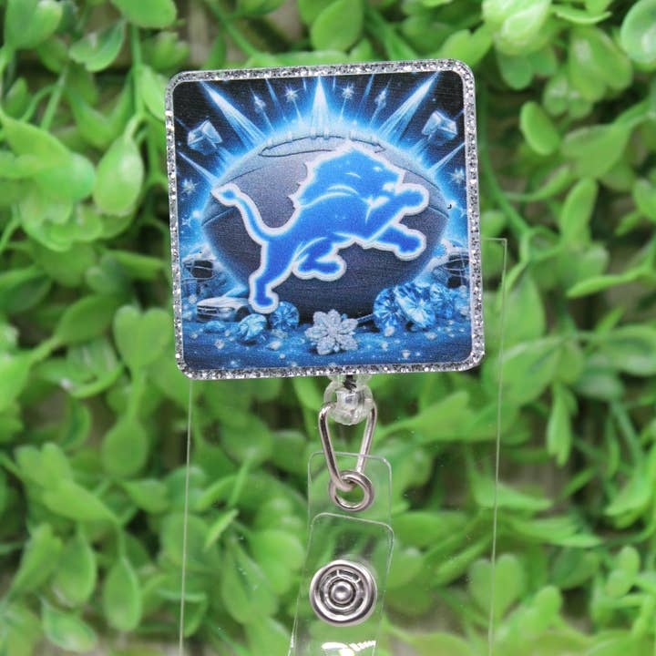 Detroit Lions firkantet badge-/ID-holder rulle for engroshandel hos Hylidae Boutique