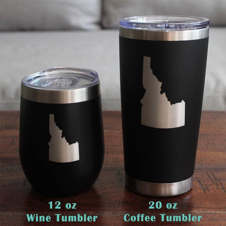 bevvee - Wholesale Insulated Mug/Tumbler - Idaho Outline Insulated Travel Tumbler - Idahoans Gifts6