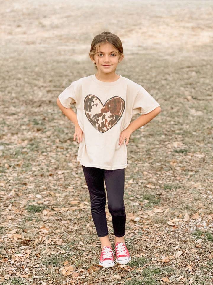 Coeur en cuir de vache pour enfants pour la vente par Ropin' Spade Wholesale