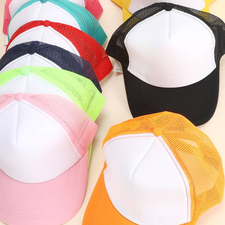 SP Sophia Collection - Wholesale Trucker Hat - Women's - Two-Tone Color Mesh Backing Baseball Cap 11