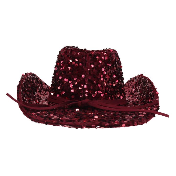 C.C Beanie - Wholesale Cowboy Hat - Women's - NashVegas Sequin Cowboy Hat VCC0071