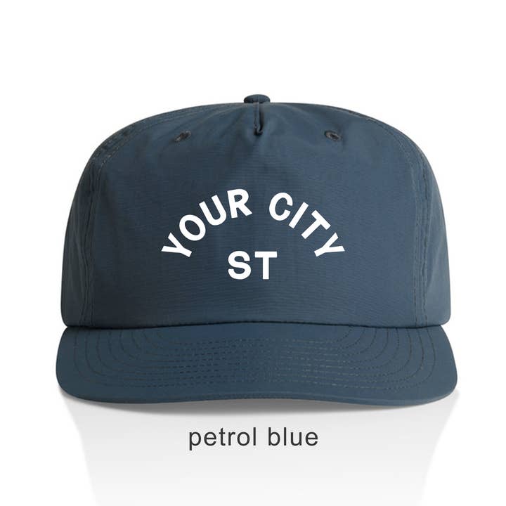 Endless August Supply Co. - Vente Casquette à visière plate – unisexe - Chapeau en nylon personnalisé Arch City | Chapeau avec nom | Chapeau de ville27