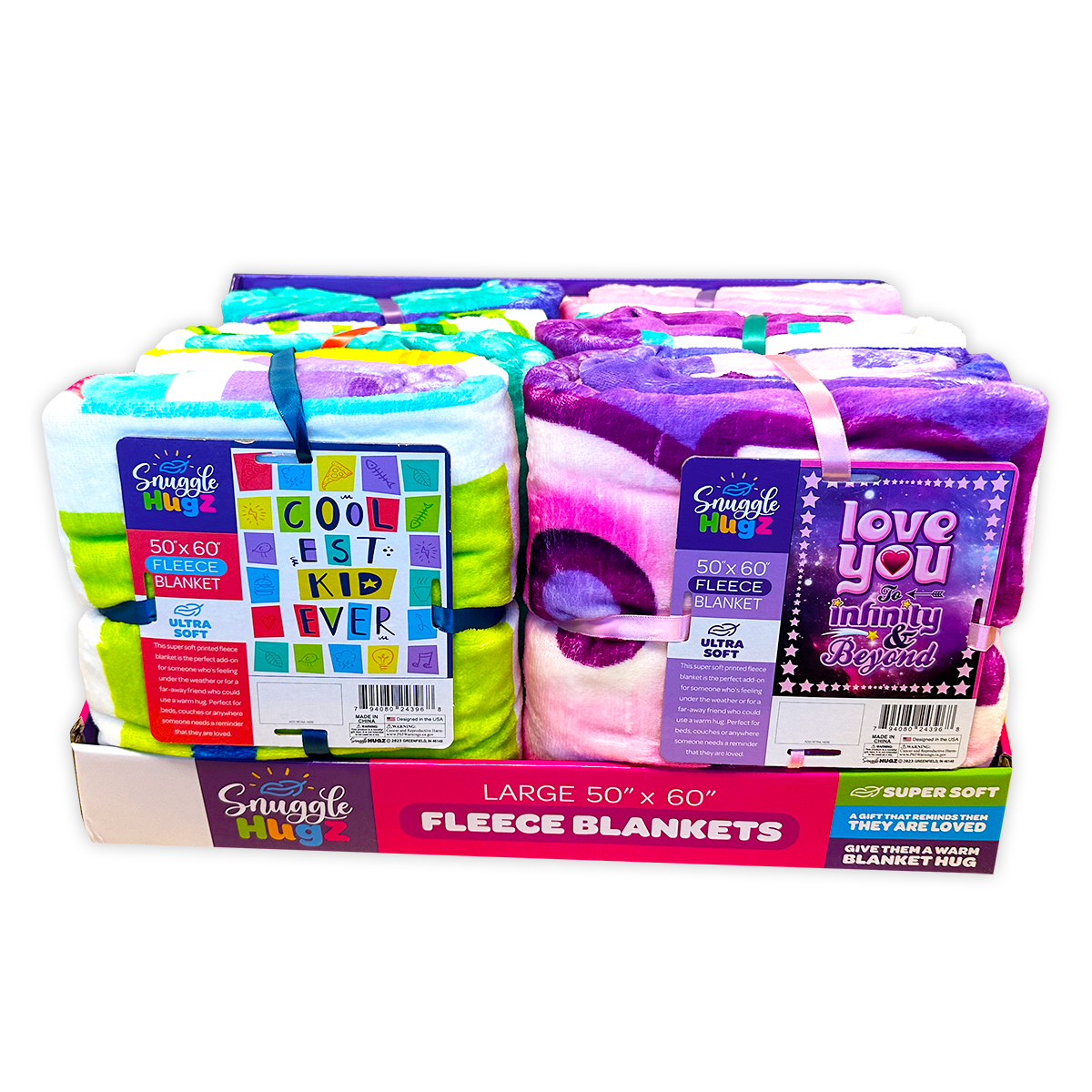 Novelty Brands - Wholesale Bedding Blanket - Kids & Baby - Plush Fleece 50 x 60 Kids Theme Blanket Assortment - 6/Pack1