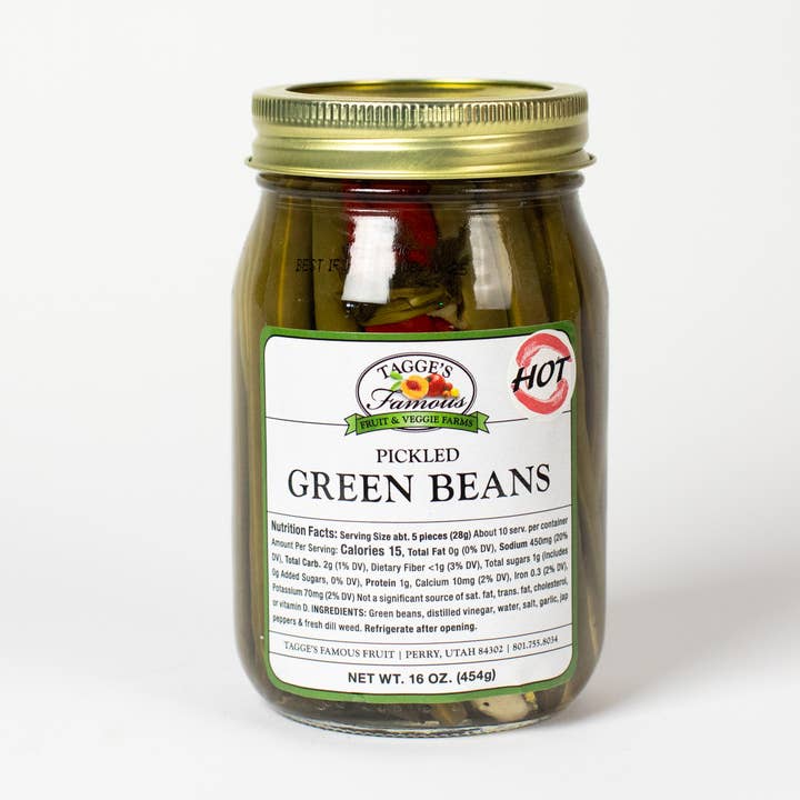 Pickled Green Beans for wholesale by Tagge's Famous Fruit