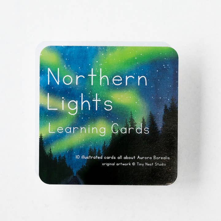 Tiny Nest Studio - Venta al por mayor Tarjetas de aprendizaje - Niños y bebés - Tarjetas de aprendizaje Northern Lights8