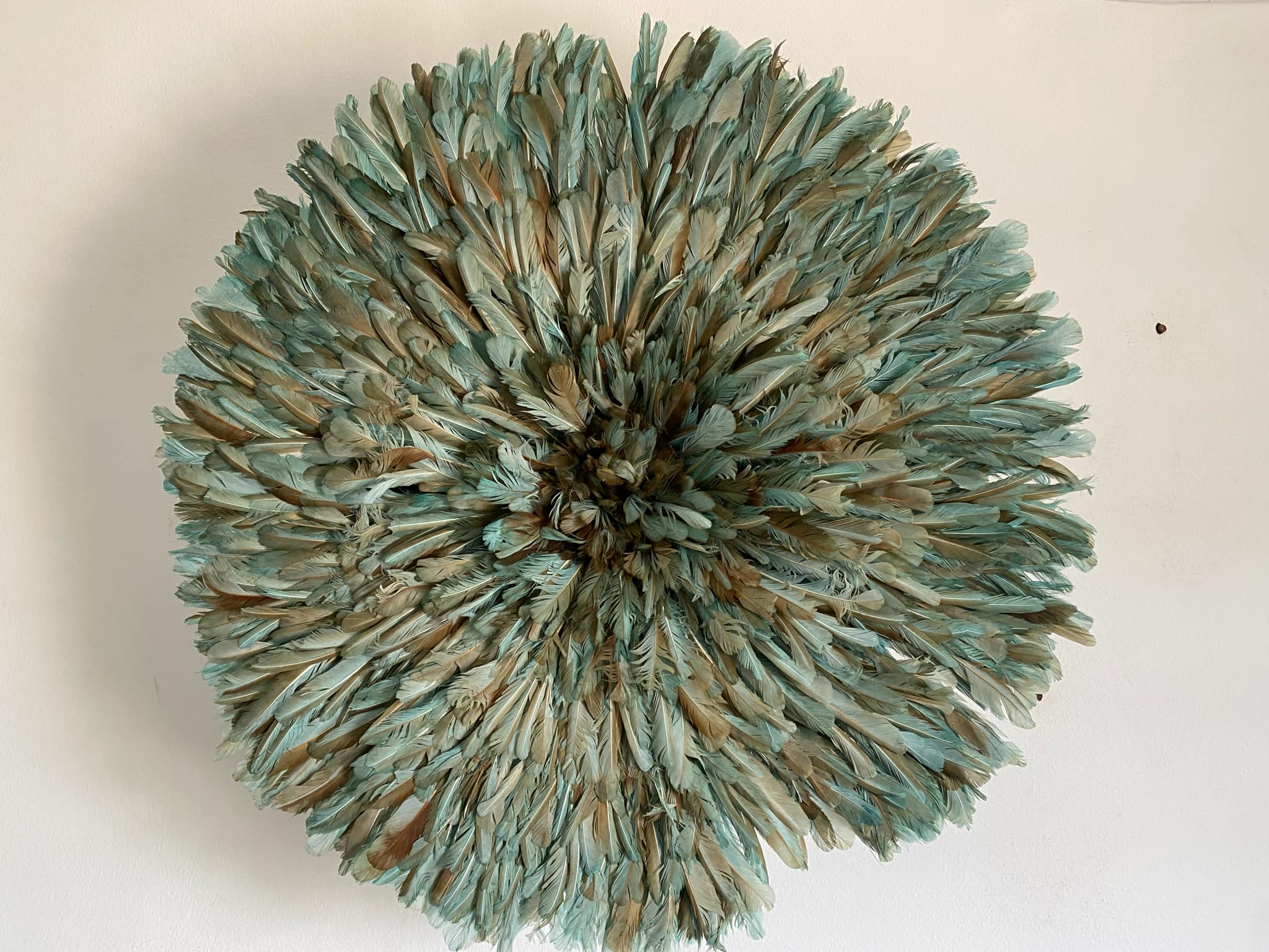 Juju hat world - Vente Décoration murale - Chapeau juju africain vert pétrole pour décoration murale intérieure5