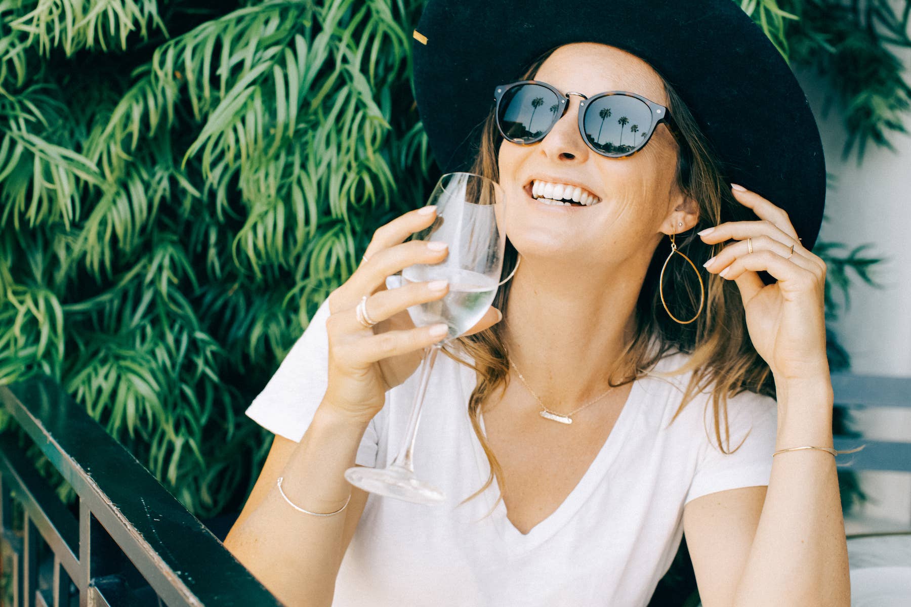 Agapantha Jewelry - Wholesale Dangle Earrings - Hanna Hammered Hoops8