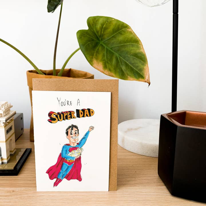 Well Drawn - Wholesale Father's Day Card - You're a Super Dad7
