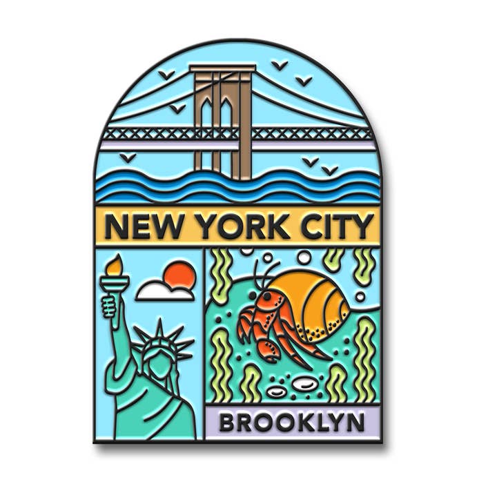 BigZoo Store - Wholesale Lapel Pin/Button - New York Enamel Pin - New York Brooklyn