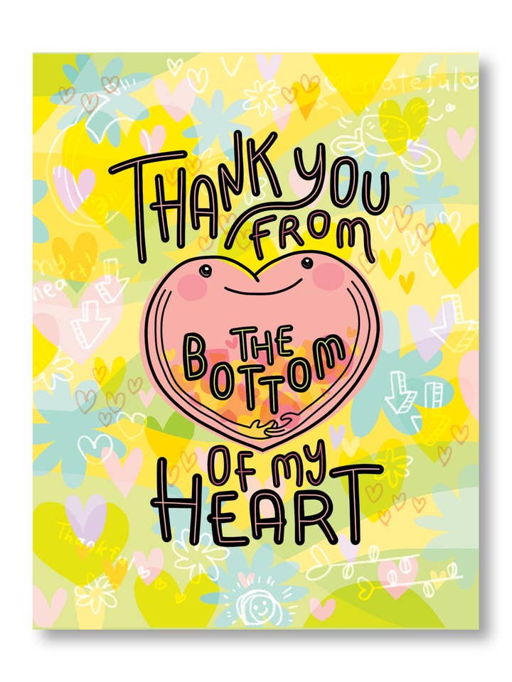 Carte de remerciement - En bas pour la vente par Chika Ando Illustration