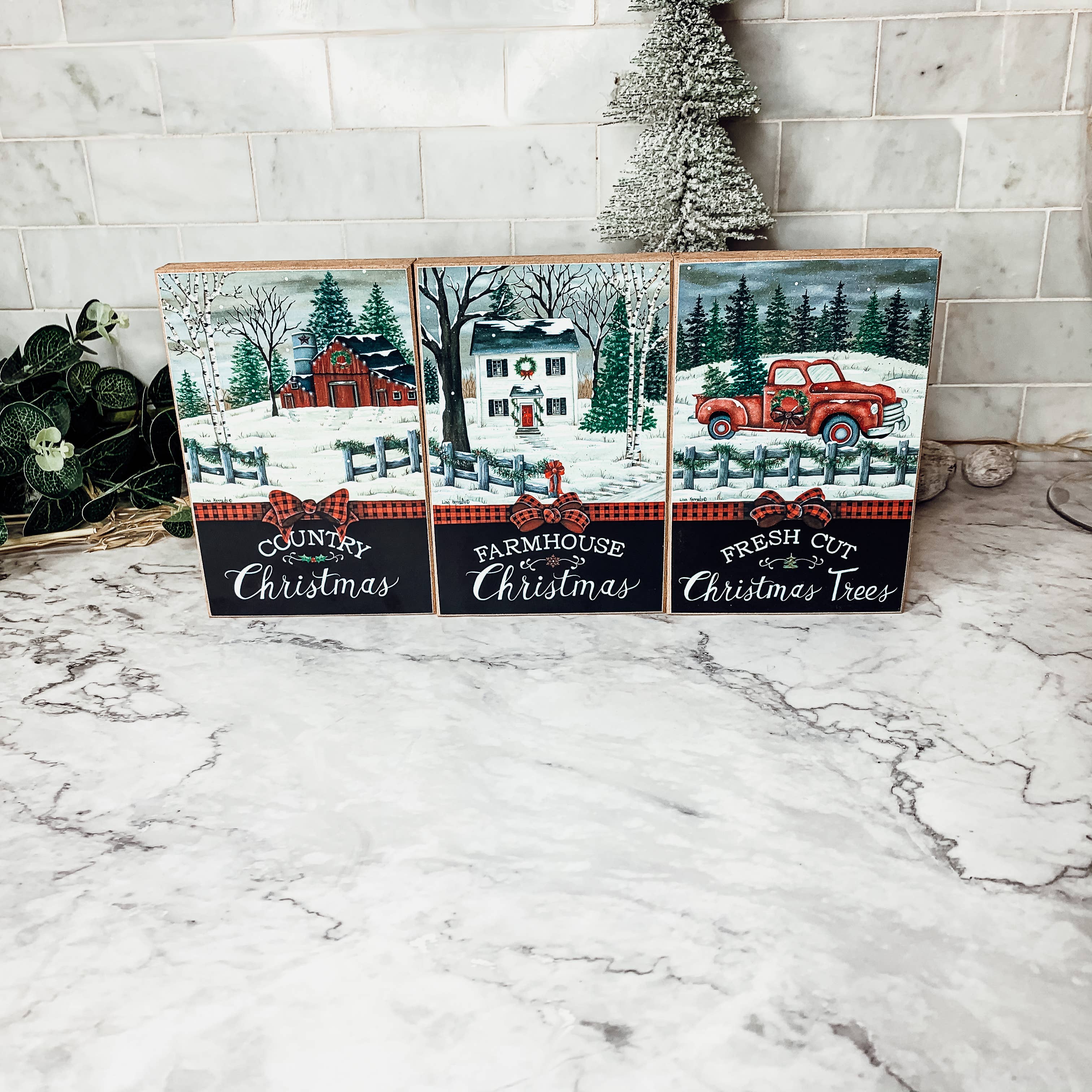 Gia Roma - Vendita all'ingrosso Cartelli - Cartelli in legno per decorazioni natalizie per la casa, linea 15x4x2,5 cm41