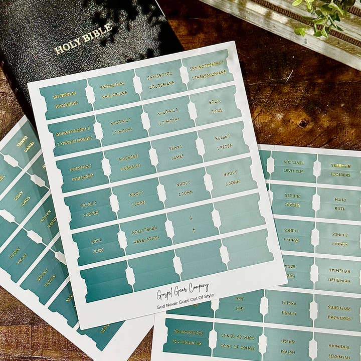 Gold Foil Sea Foam Matte Bible Tabs and other Purchase Wholesale the daily grace. Free Returns & Net 60 Terms on Faire trending on Faire.
