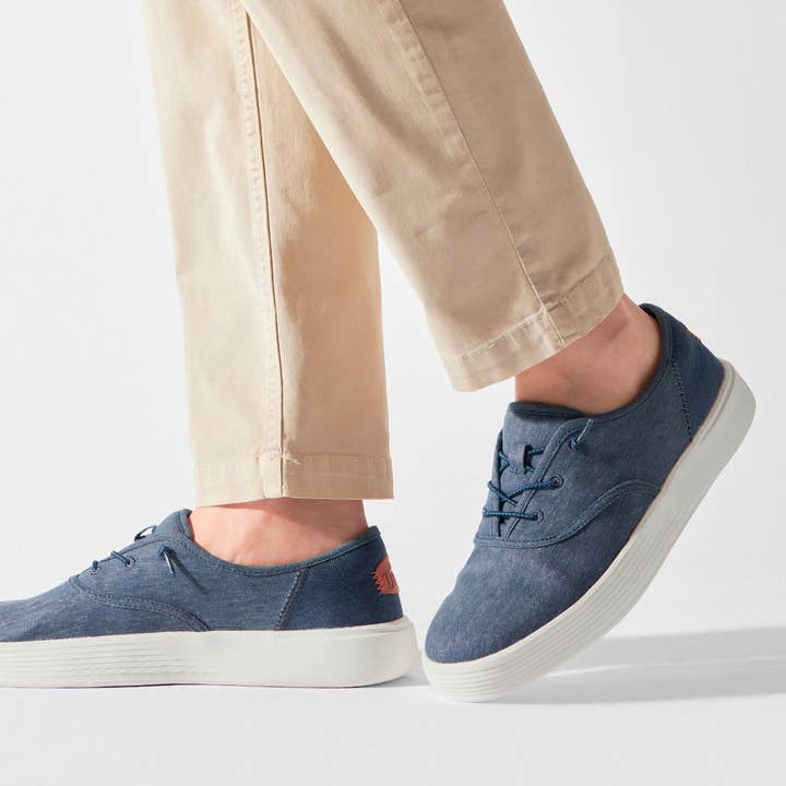 Hey Dude hombre zapatillas Conway Craft Linen navy for wholesale on Faire2