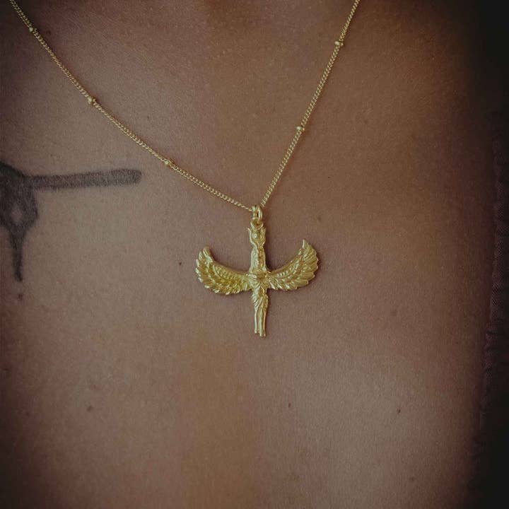 Munay Sacred Jewelry – Großhandel Kette mit Anhänger/Charm – Isis Wings Halskette