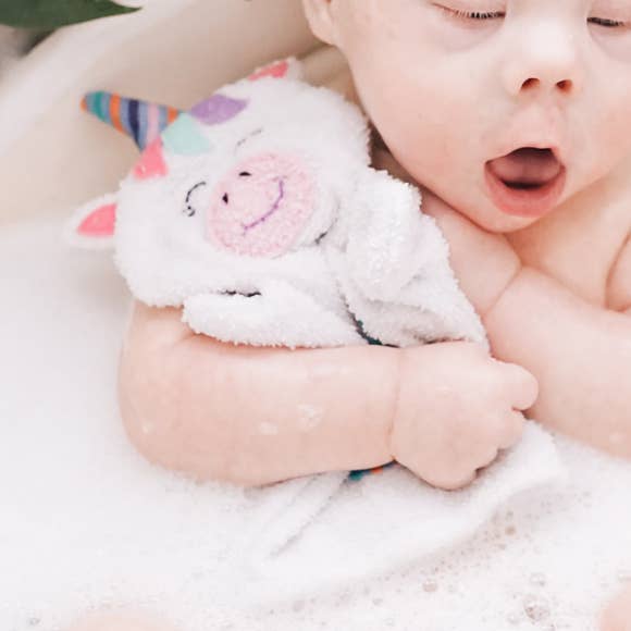 Unicorn Puppet Washcloth for wholesale by Upavim Crafts