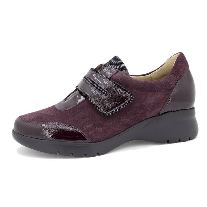 Bordeaux Patent Adjustable Strap Shoe 255852 for wholesale by PieSanto