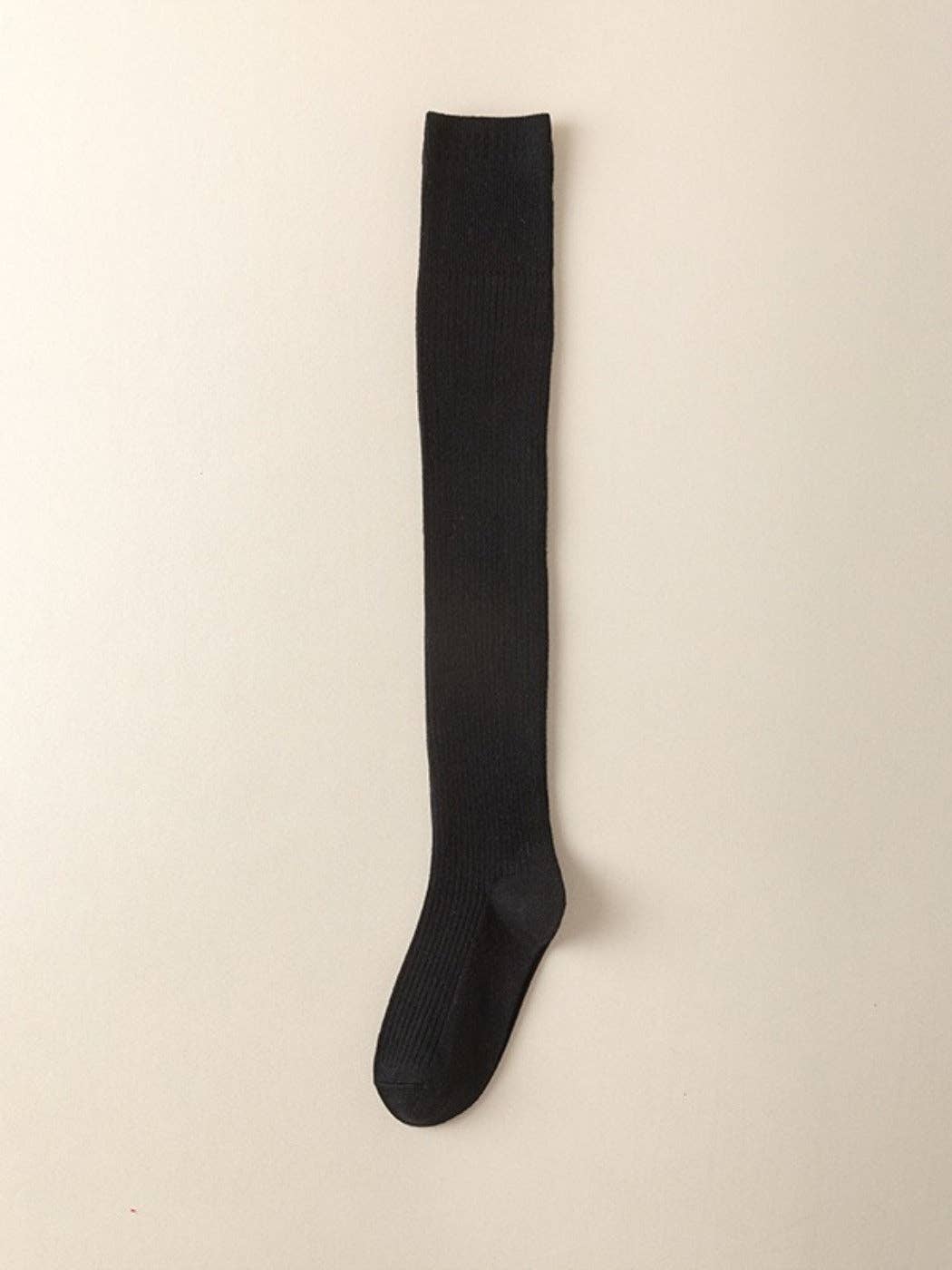 Funkyrel® Atzbranding Limited - Wholesale Socks - Women's - Rufia - Classic Solid-Color Knee-High Winter Socks 1