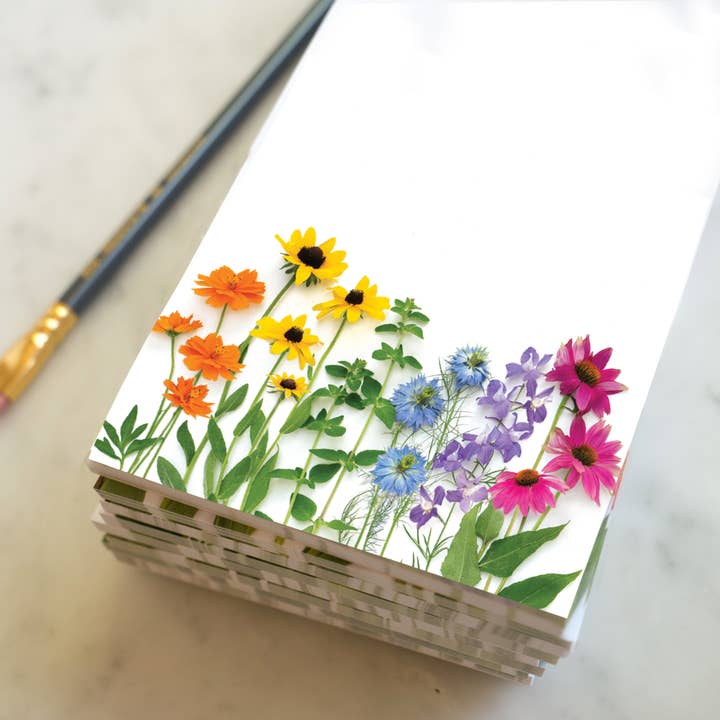 Wild Rainbow List Notepad – Botanical Stationery for wholesale by Bottle Branch