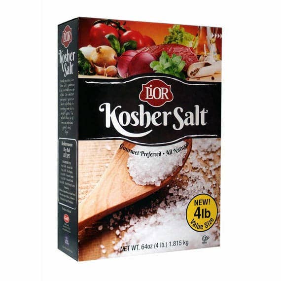 Galil Brands - Venta al por mayor Sal - Sal marina kosher natural | Caja | 4 libras | LiOr