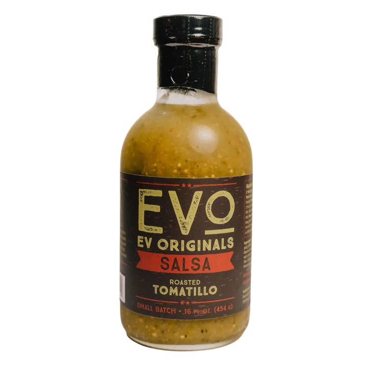 Roasted Tomatillo Salsa - 16 oz Bottle for wholesale by EVOriginals-EVO