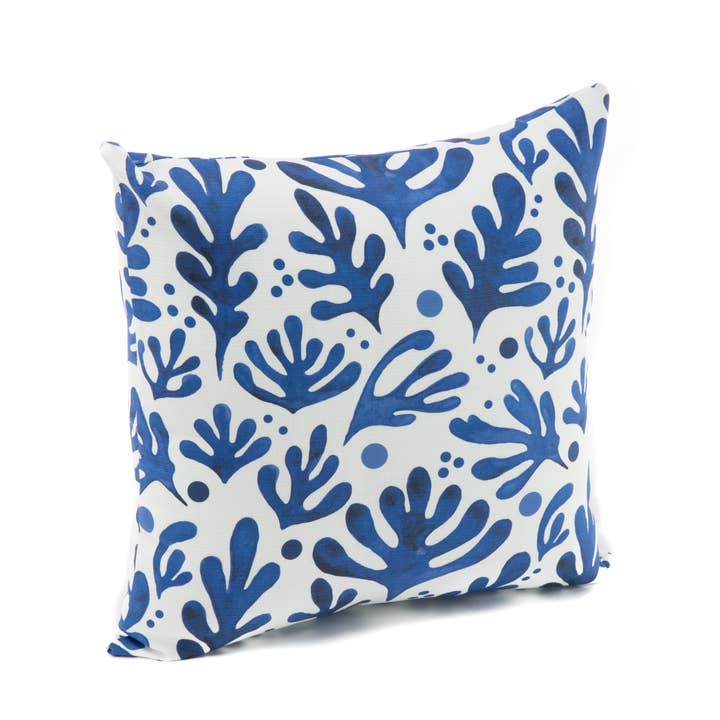 TerraSol Italia Matisse Indigo 20x20" Outdoor Toss Pillow for wholesale by TerraSol