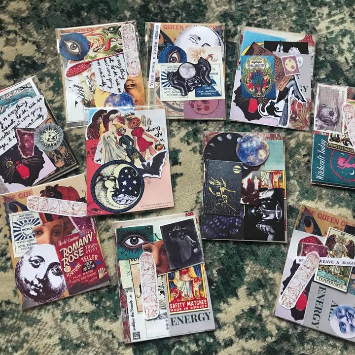 lotusleafaltars ā wholesale Sticker ā Vintage Witchy Themed 12PCS Sticker Packs, Celestial, Magic3