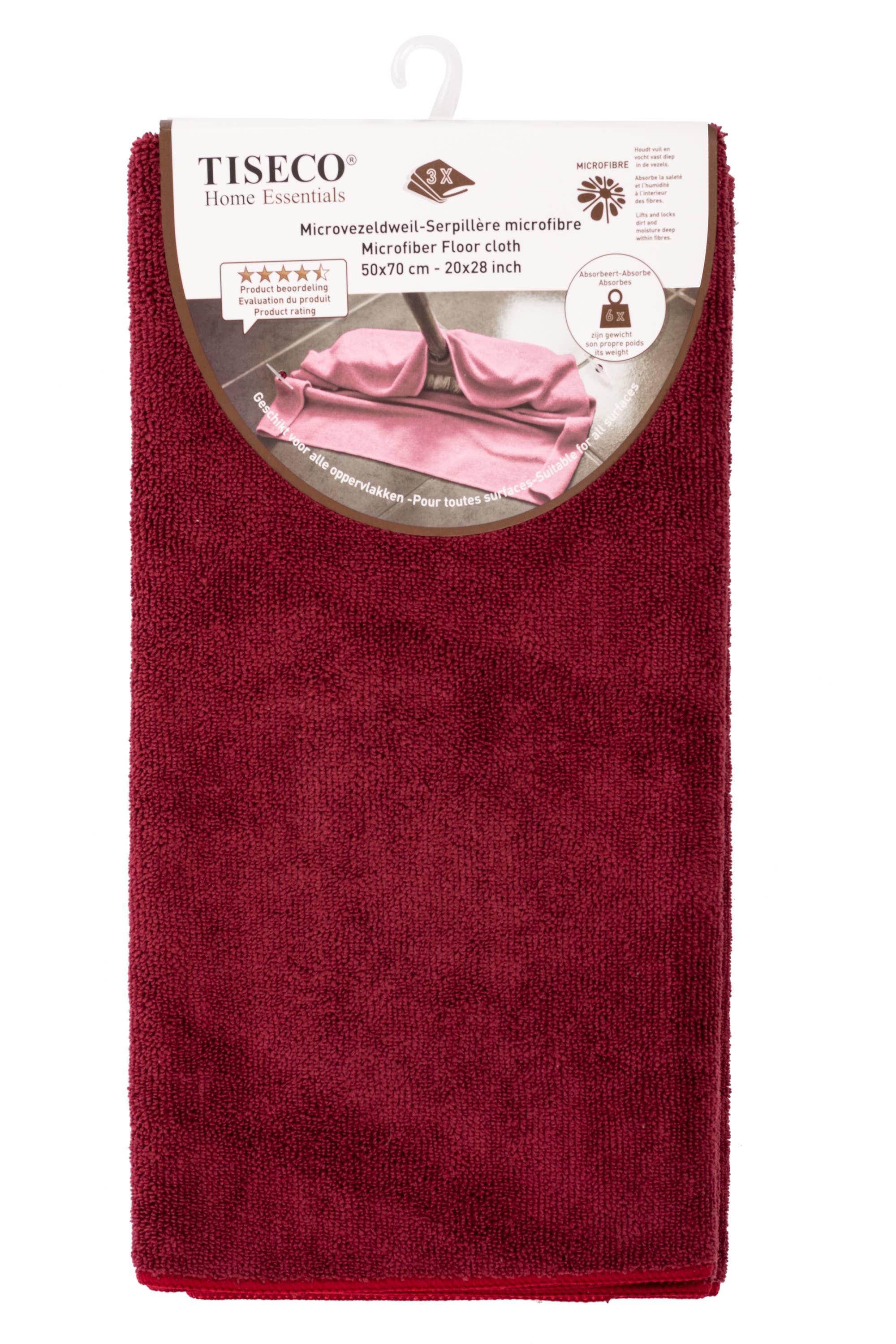 Tiseco - Venta al por mayor Fregonas - Paño de fregona - SET/3 - microfibra - 50x70 cm0