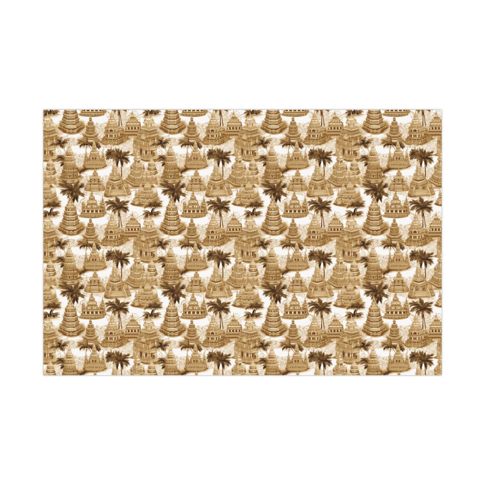 Olivias Paper - Wholesale Flat Wrap - Angkor Wat Vintage Style Wrapping Paper Gift Wrap2