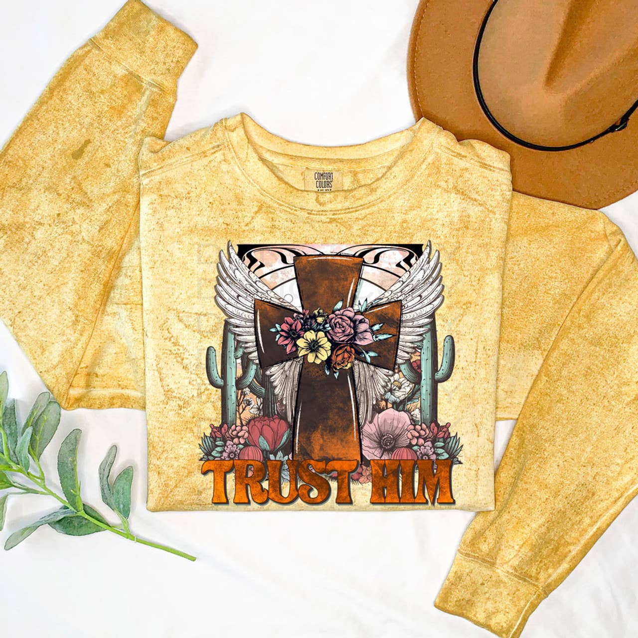 Trendy Transfers - Vendita all'ingrosso Decalcomania a sublimazione - Fidati di Lui Croce DTF Trasferimento Termico0