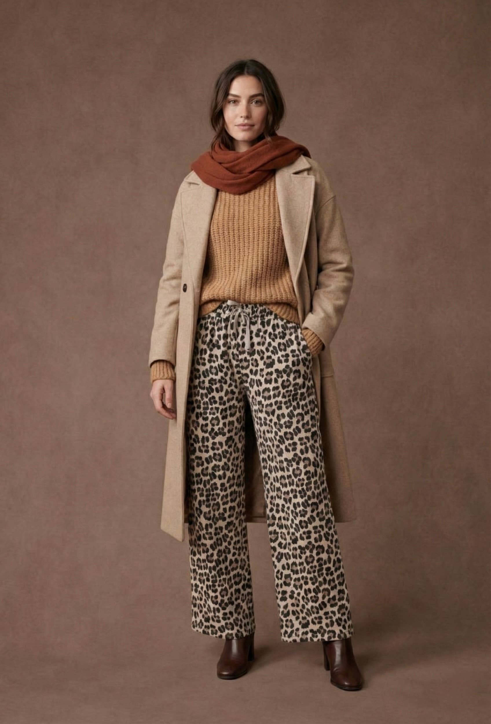 Pépouz' Paris - Wholesale Pants - Women's - Fluid and comfortable leopard print pants PPN25614