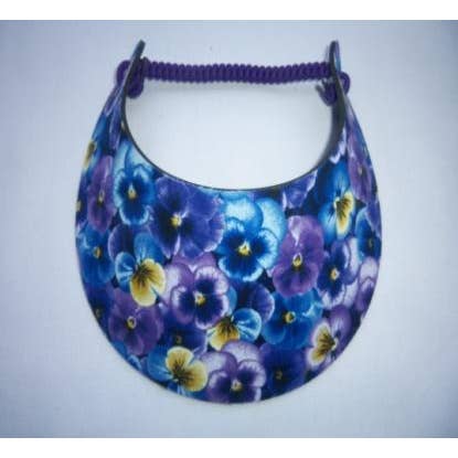 Pansies Sunvisor for wholesale by The Incredible Sunvisor, Inc