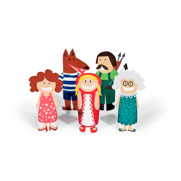 pukaca - Wholesale Finger Puppet - Kids & Baby - Little Red Riding Hood Paper Finger Puppets4