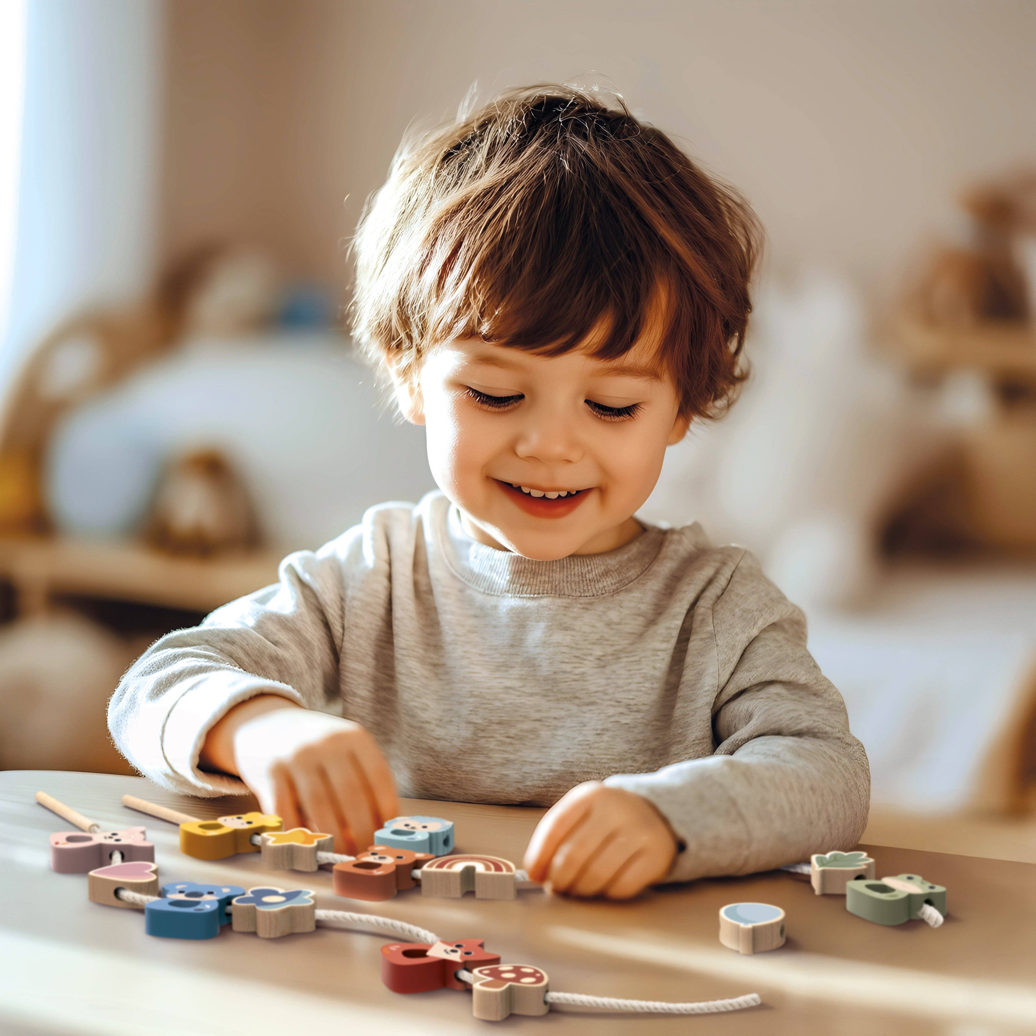 Speedy Monkey - Vente Jouet en bois – enfant - Perles de laçage2