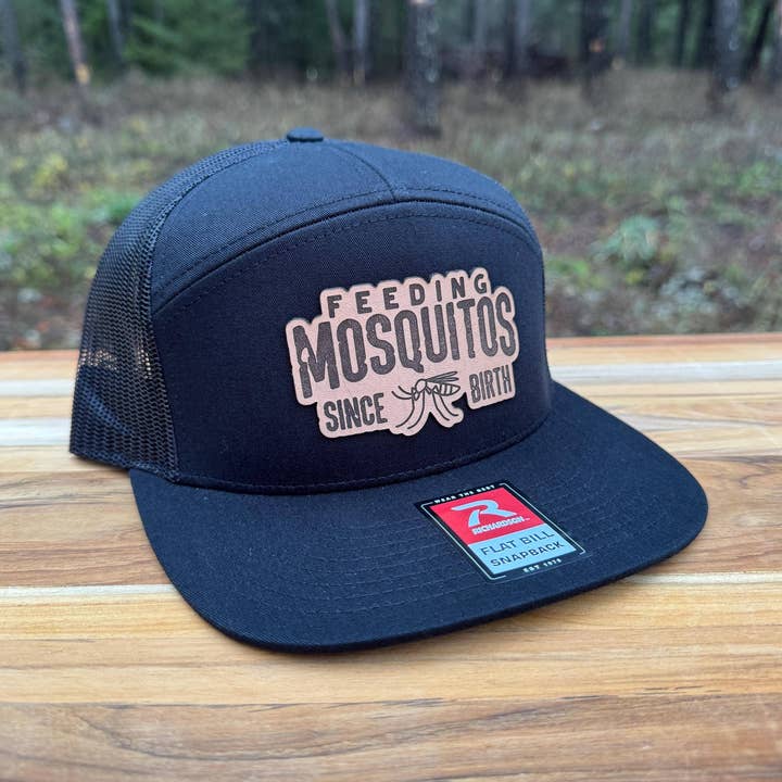 Feeding Mosquito Since Birth Leather Patch Hat – 208Tees for wholesale by 208T2.0