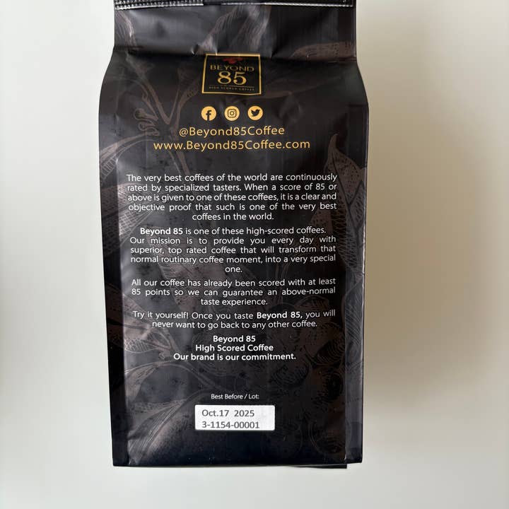 BEYOND 85 COFFEE - Wholesale Coffee Beans - Espresso Premium Colombian Coffee (12oz) | Beyond 85 Coffee