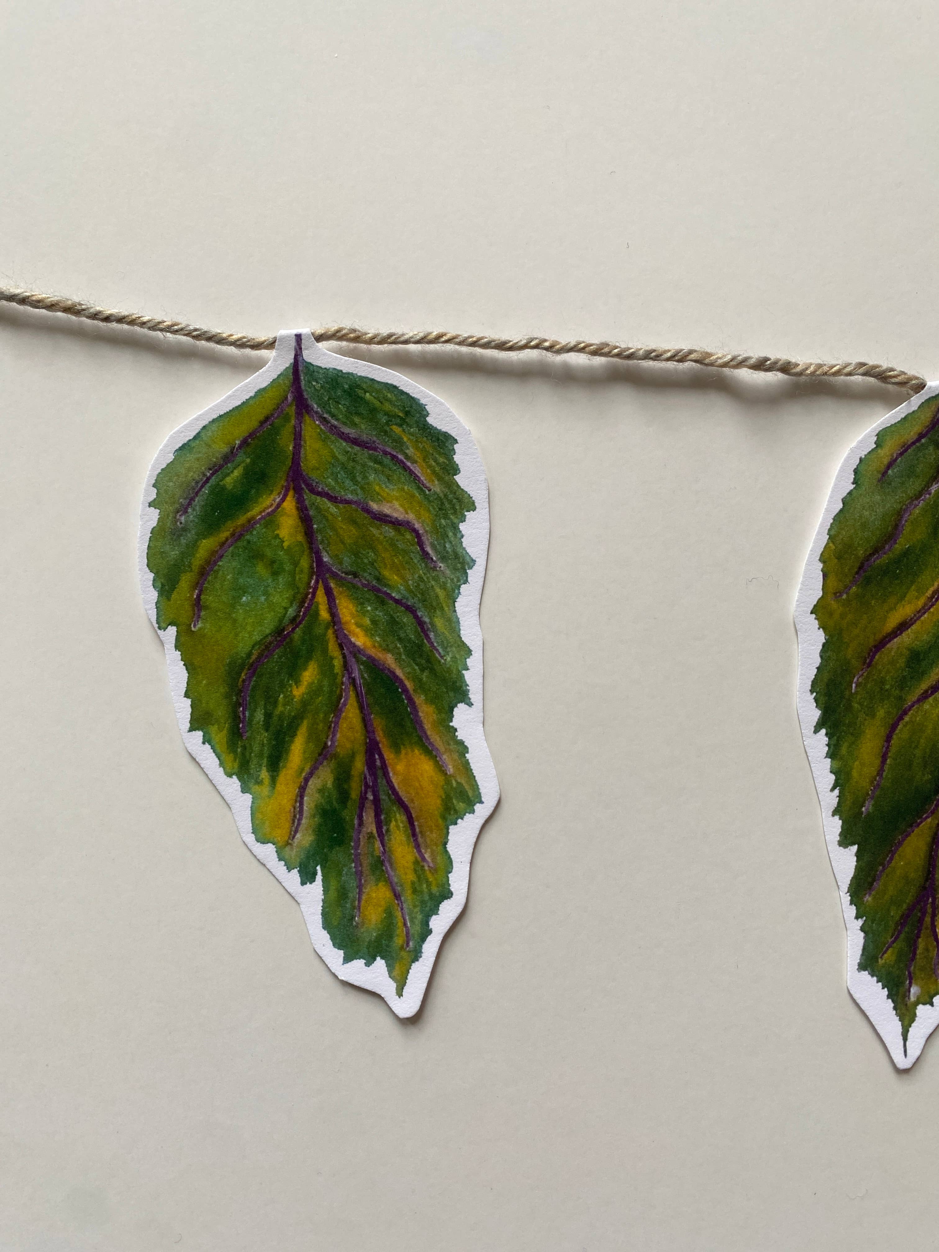 Nevada Tribble Art - Wholesale Wall Decor - Kids & Baby - Leaf Flag Garland5