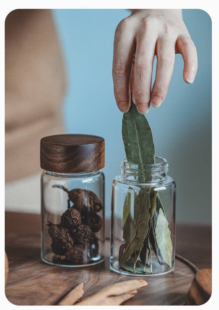 Gohobi （We cover U.S. import duties） - Vendita all'ingrosso Barattoli - Contenitore per conservazione con coperchio in legno Gohobi13