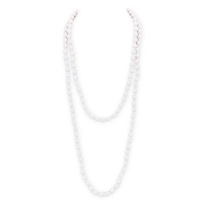 LA Jewelry Plaza - Wholesale Beaded/Pearl Necklace - Wooden Beads 60 inches Multi Wrap Necklace2