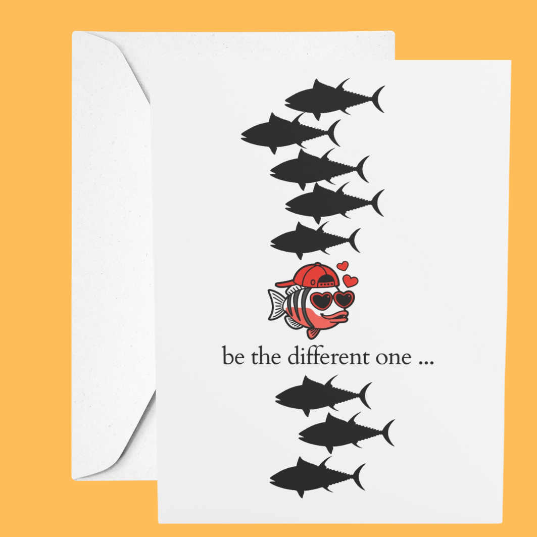Nefer Designer Candles & Home Decor - Wholesale Everyday Greeting Card - Be the Different One | Just Because & Everyday Card0