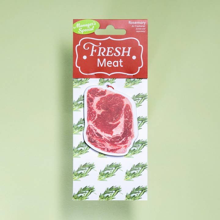 Whiskey River Soap Co. – wholesale Car Freshener - Unisex – Fresh Meat Air Freshener | Funny Car Air Freshener