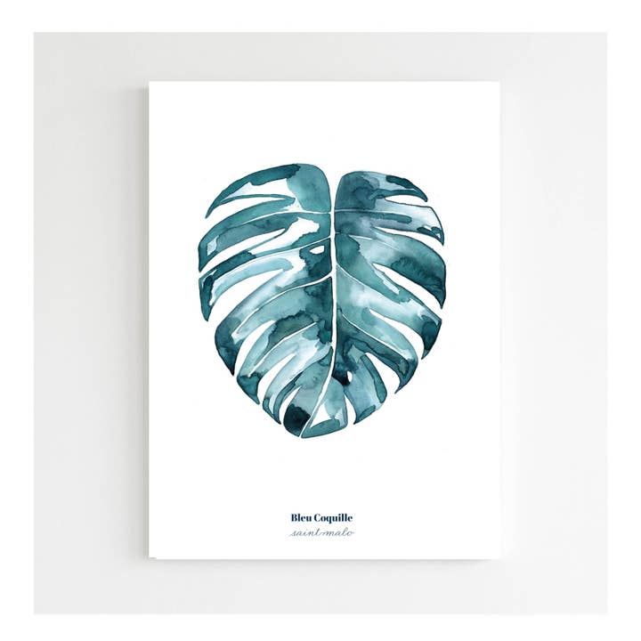 Stationery Poster Decorative Illustration - Monstera 🌿 for wholesale by Bleu Coquille