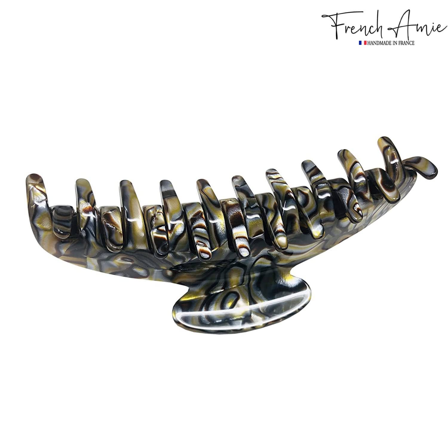 Parcelona - Wholesale Hair Clip - Women's - French Amie Contour Large 4 ¾” Celluloid Handmade Jaw Hair Claw Clip for Women38