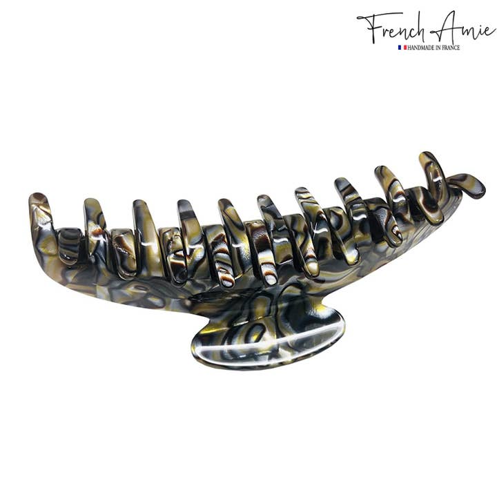 Parcelona - Wholesale Hair Clip - Women's - French Amie Contour Large 4 ¾” Celluloid Handmade Jaw Hair Claw Clip for Women38
