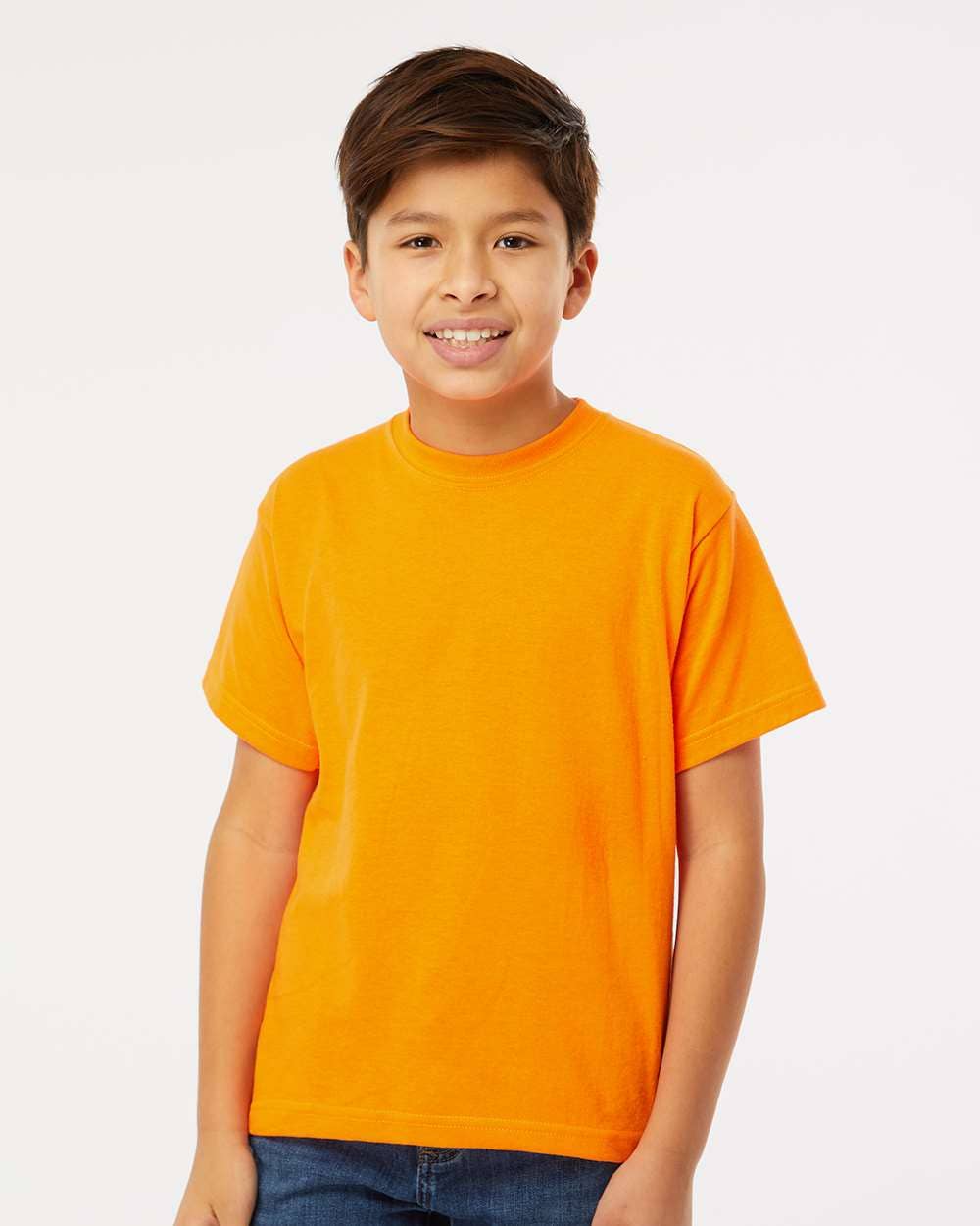MYES BULK APPAREL - Wholesale T-Shirt - Kids - Kids Gold Soft Touch Tee – Lightweight & Durable Fit43