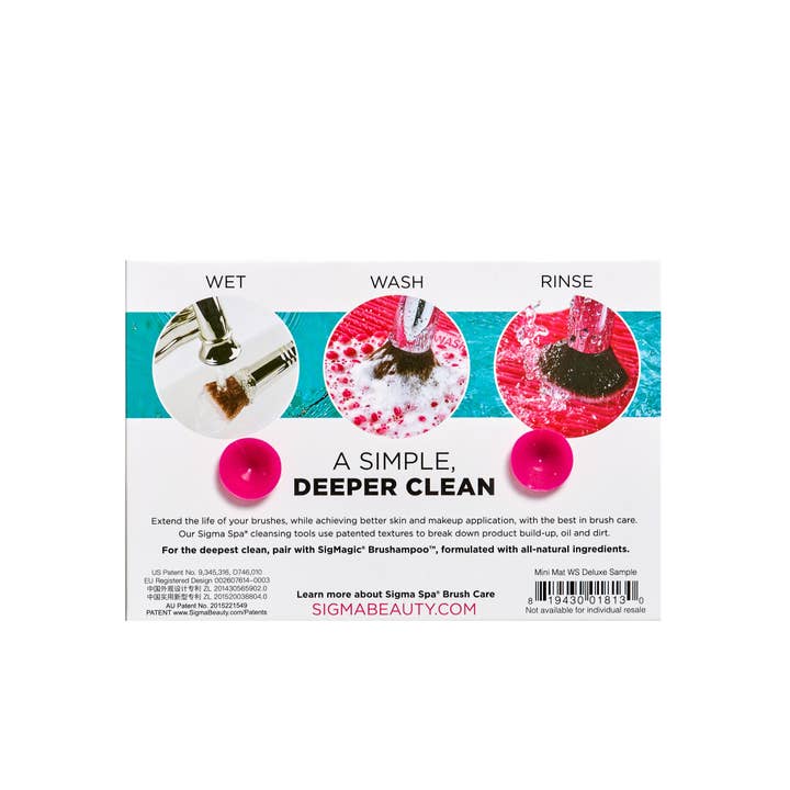 Sigma Beauty - Wholesale Makeup Brush Cleaner - DELUXE SAMPLE - Sigma Spa® Brush Cleaning Mat