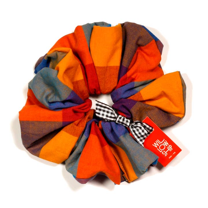 Chouchou Zéro Déchet : Accessoire Cheveux Vichy Baies Patchwork pour la vente par Willow Ship