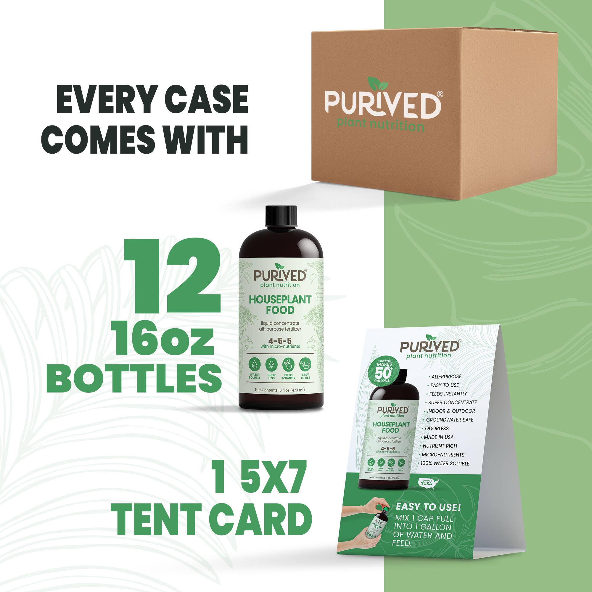 Purived - Wholesale Fertilizer - Purived Houseplant Food – 16fl oz of Concentrated Fertilizer7