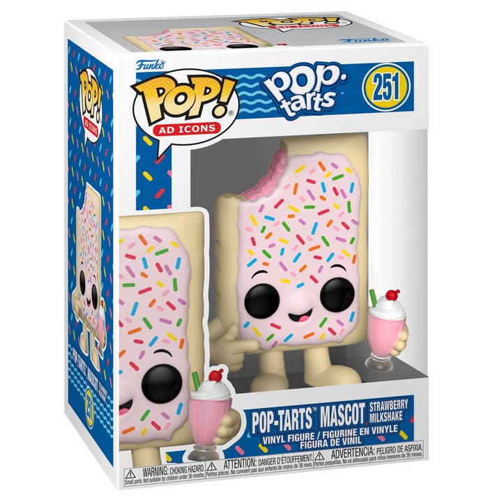 Entertainment Earth - Wholesale Figurine Toy - Kids - Pop Tarts Mascot Strawberry Milkshake Pop! Vinyl Figure1