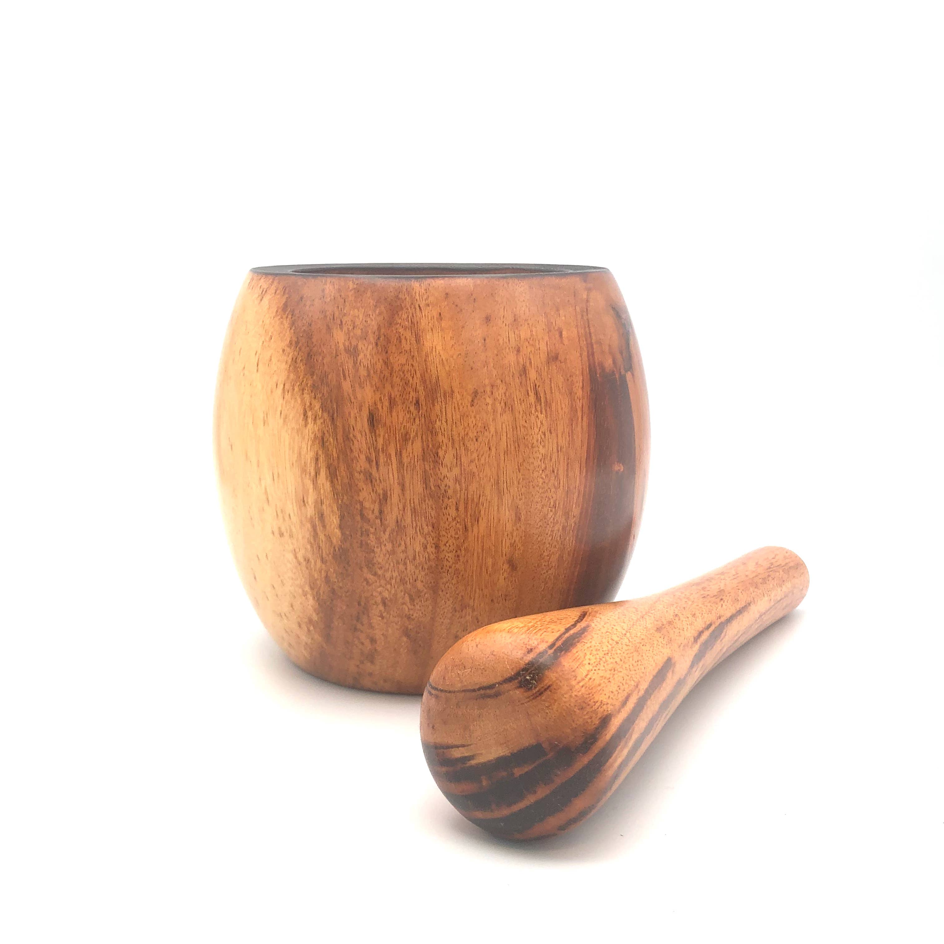 Women of the Cloud Forest - Wholesale Mortar & Pestle - Tropical Hardwood Mortar & Pestle - Large1